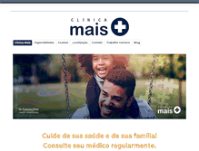 Tablet Screenshot of clinicamais.com.br